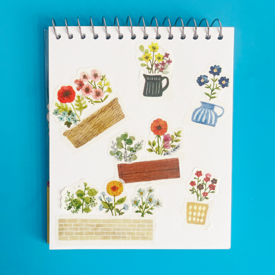Flower Garden Washi Roll
