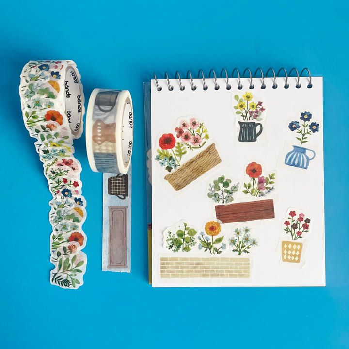 Flower Garden Washi Roll