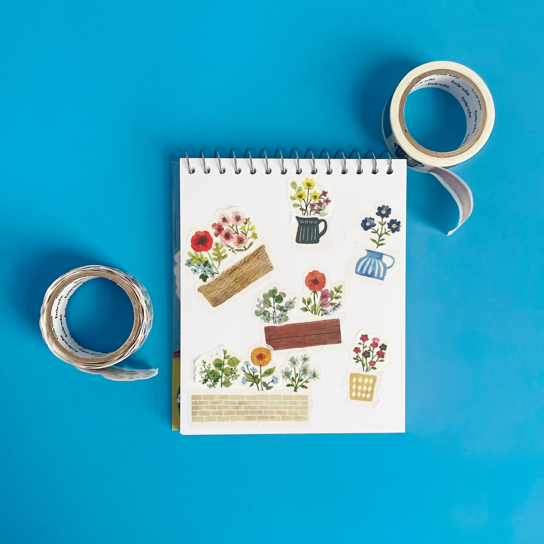 Flower Garden Washi Roll