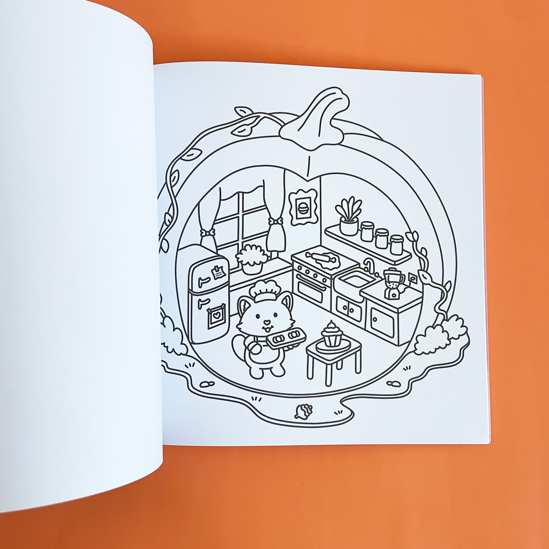 Cozy Autumn Coloring Book