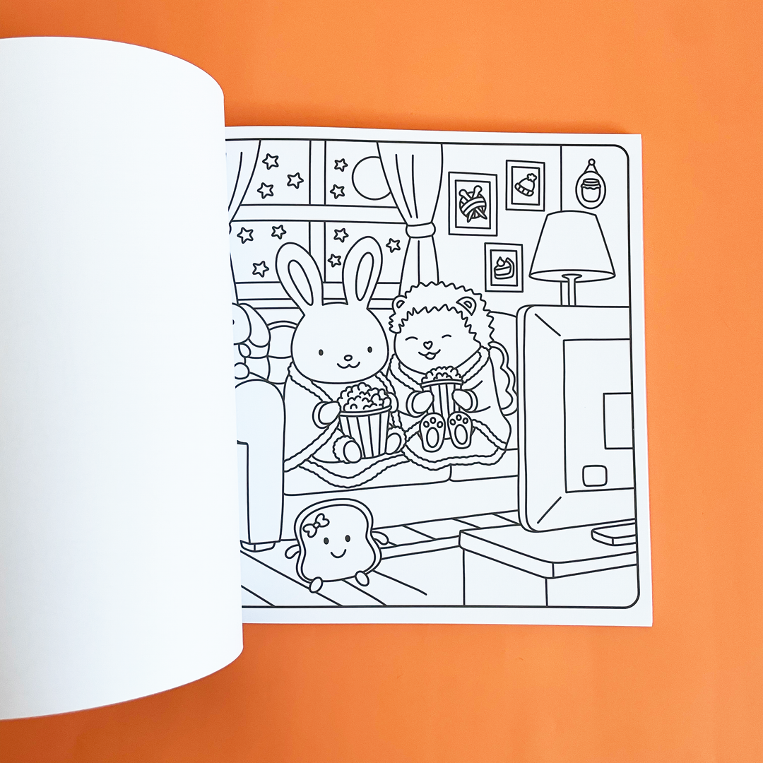 Cozy Autumn Coloring Book