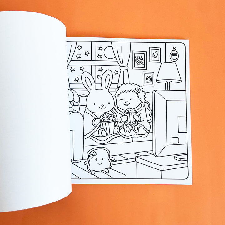 Cozy Autumn Coloring Book