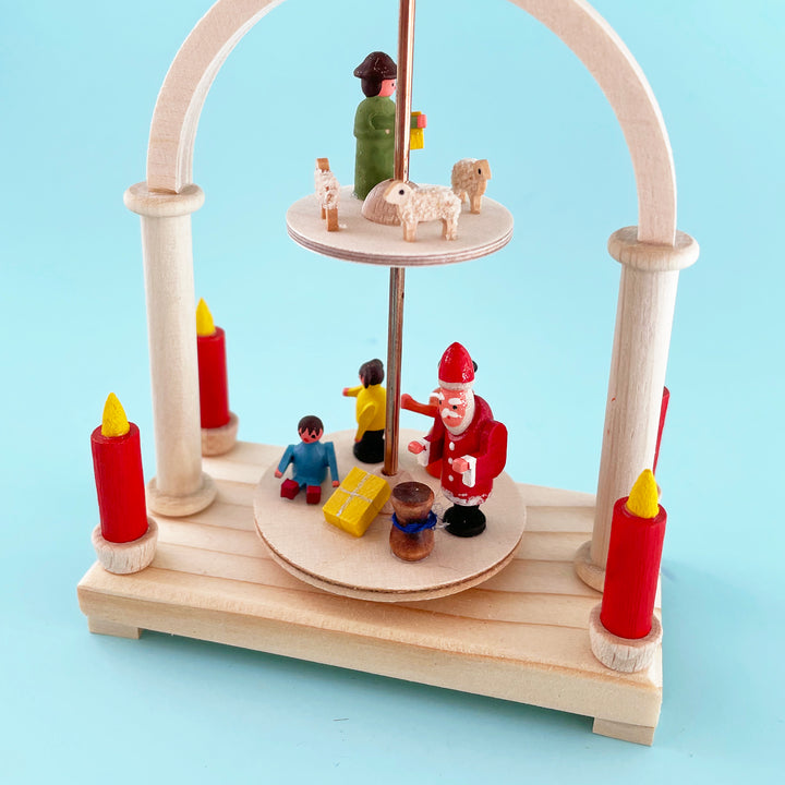 Santa and Children Mini Tiered Pyramid