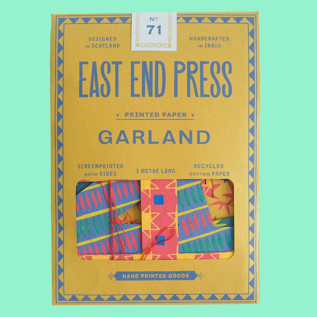 Bright Happy Birthday Sewn Garland