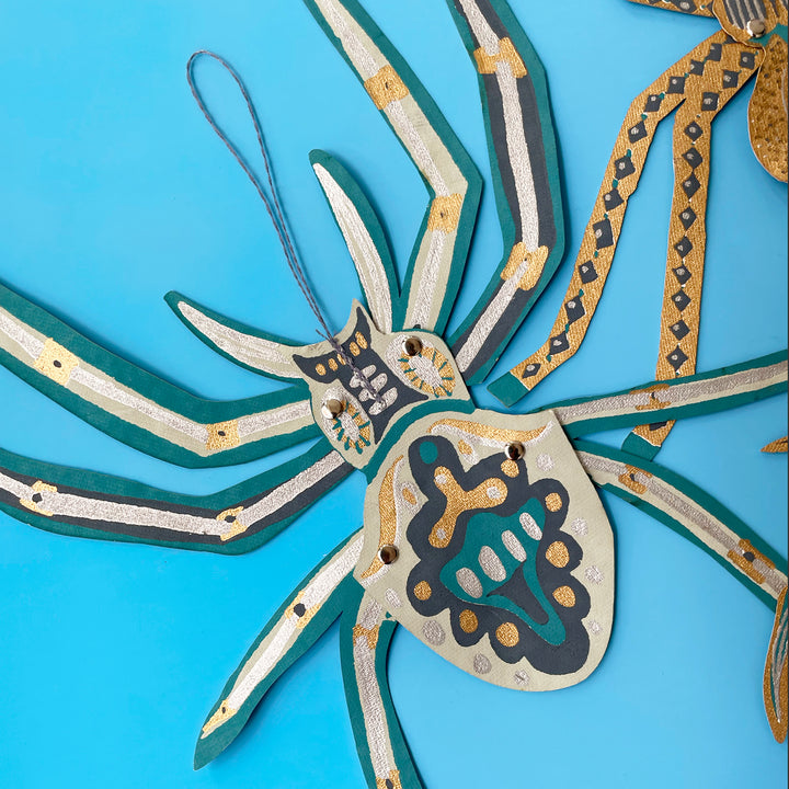 Hanging Spider Paper Ornaments