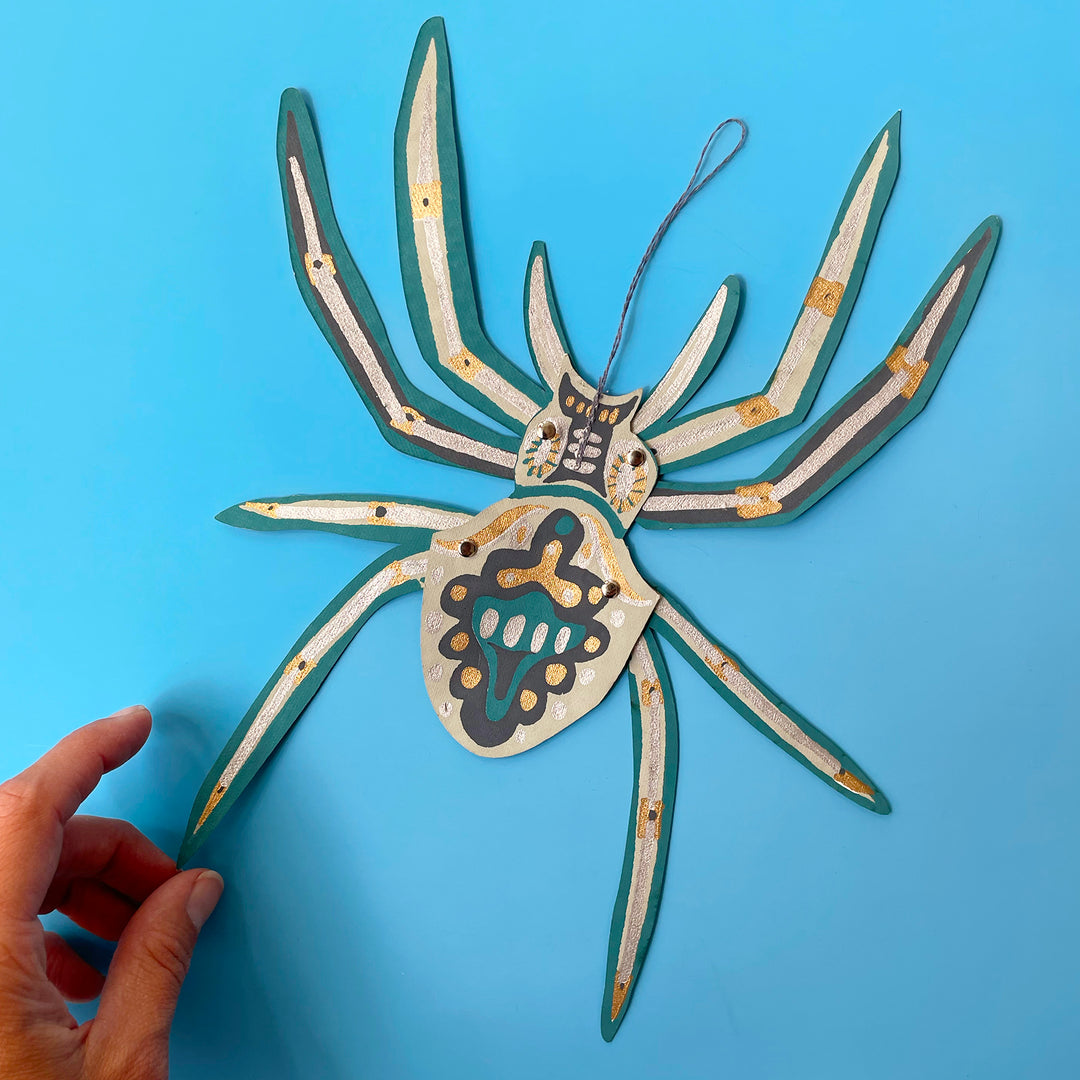 Hanging Spider Paper Ornaments