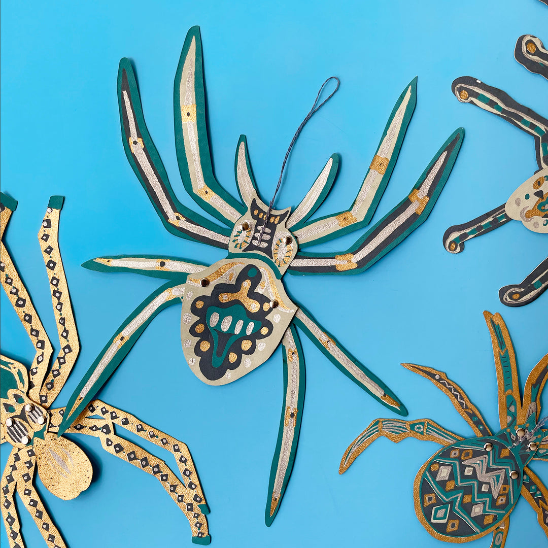 Hanging Spider Paper Ornaments
