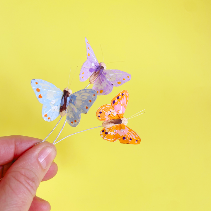 Tiny Feather Butterflies