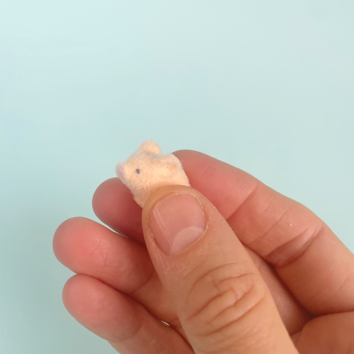 Tiny Flocked Pigs