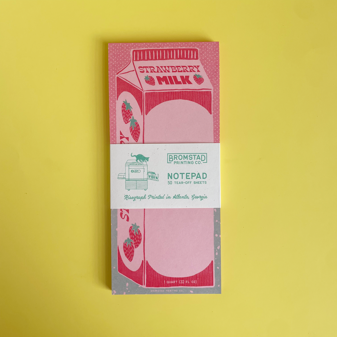 Strawberry Milk Notepad