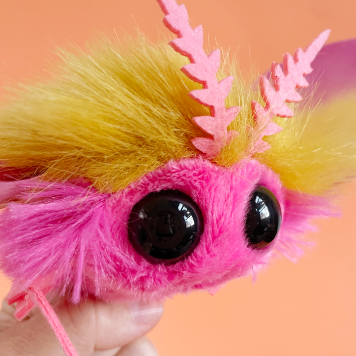 Rosy Maple Moth Finger Puppet