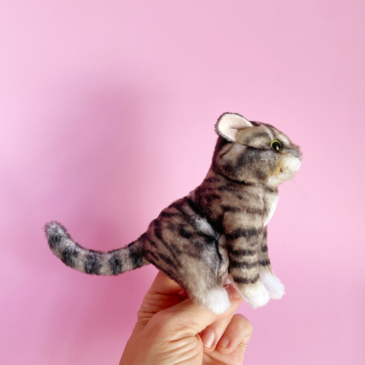 Tabby Cat Finger Puppet