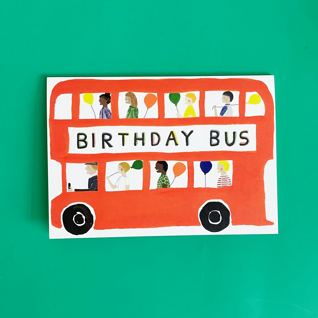 Birthday Bus Card
