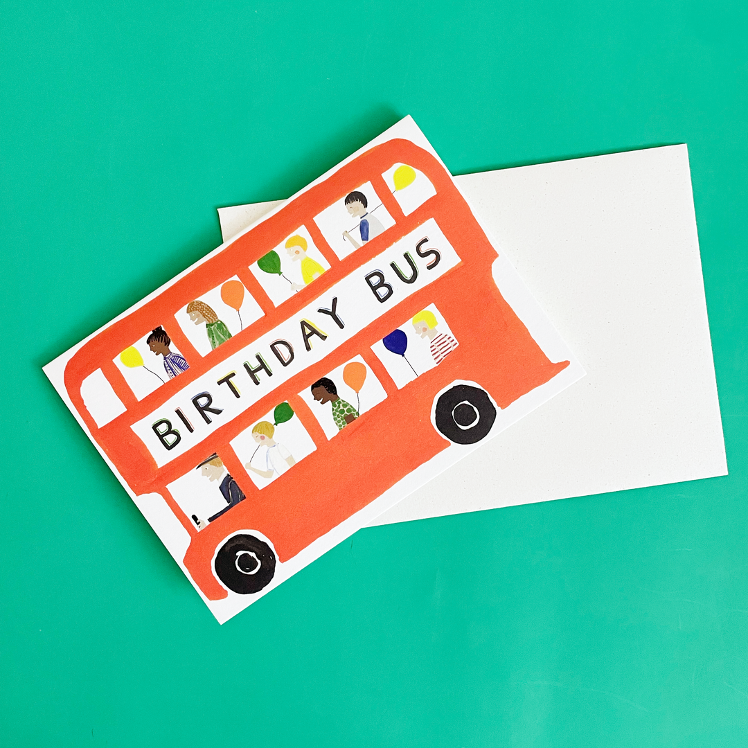 Birthday Bus Card