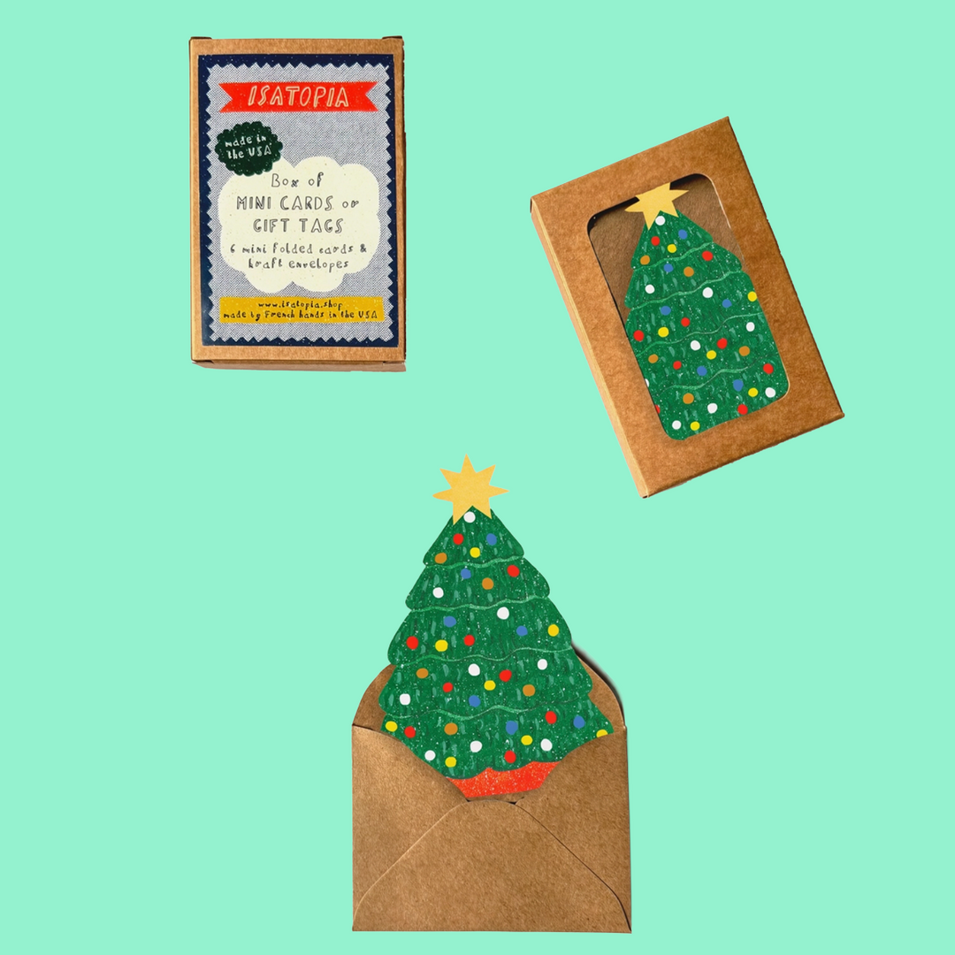 Set of 6 Christmas Tree Cards