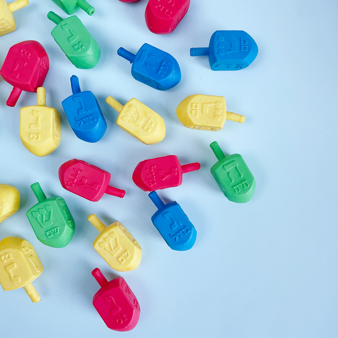 Dreidel Erasers