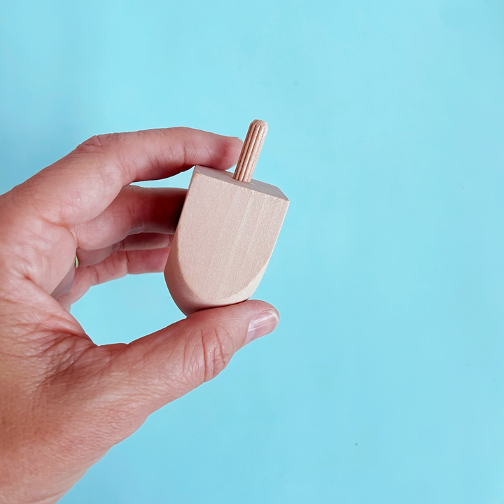 Unfinished Wooden Dreidel to Decorate