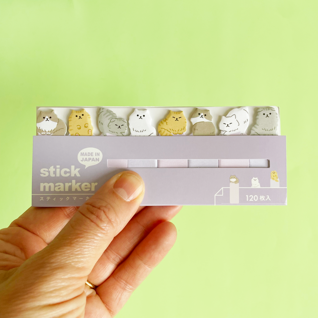 Set of Cat Sticky Tab Notes