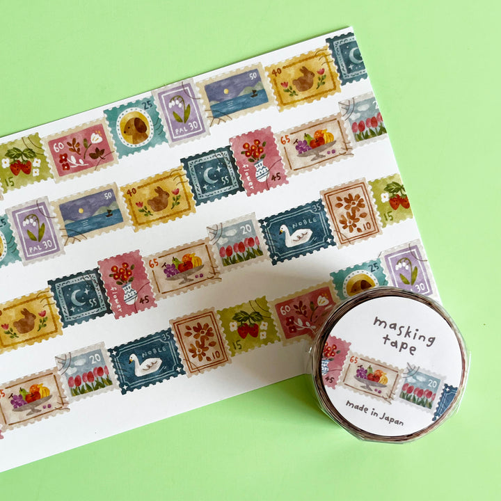 Die Cut Postage Stamp Washi Tape