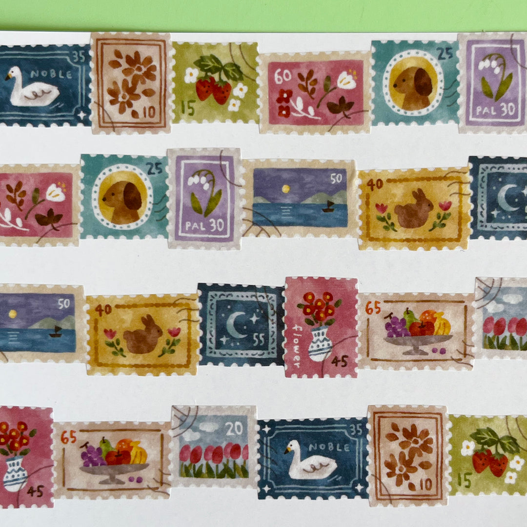 Die Cut Postage Stamp Washi Tape