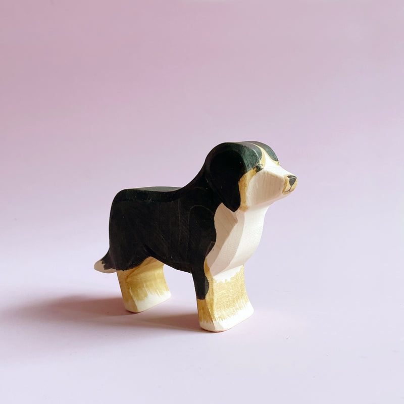 Handcrafted Wood Bernese Mountain Dog