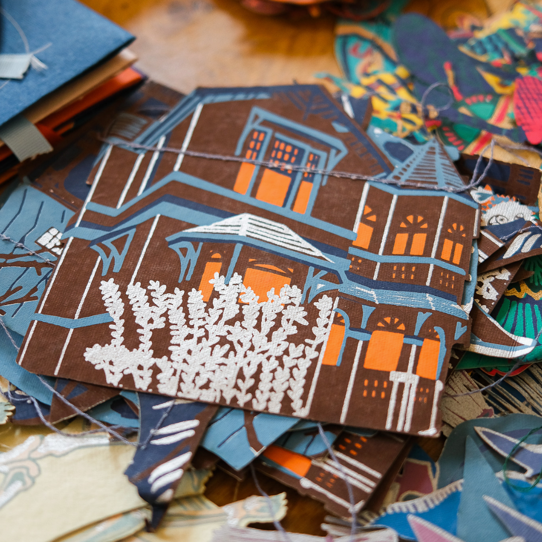 Haunted House Sewn Garland