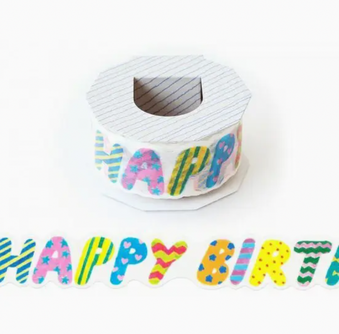 Happy Birthday Washi Tape