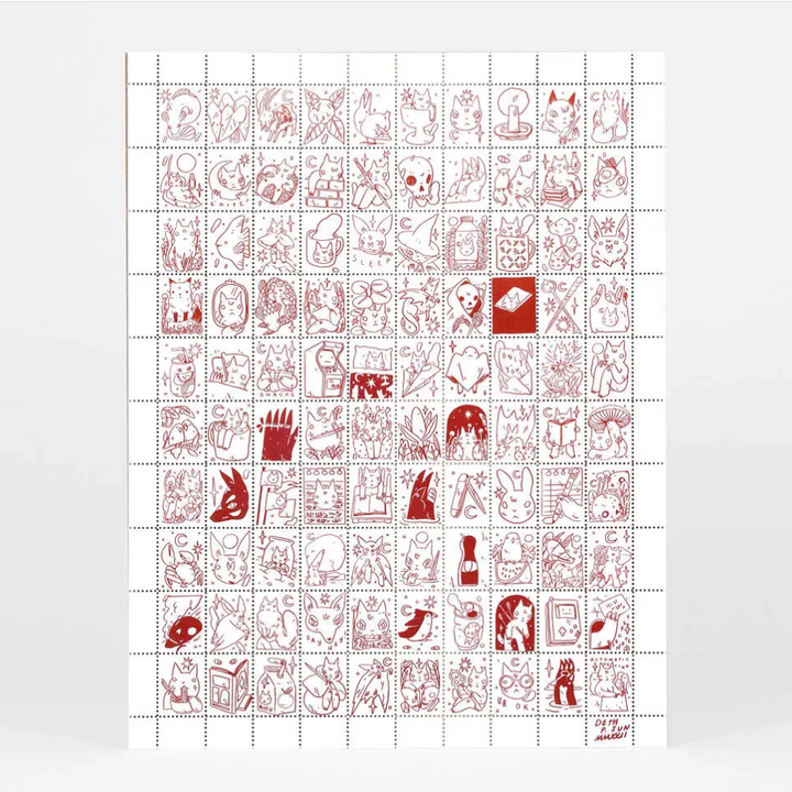 Cat Witch Stamp Sheet