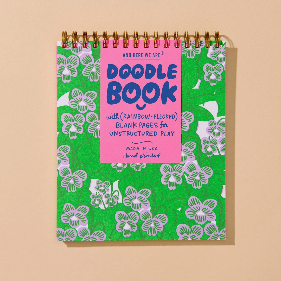 Violets Letterpress Doodle Book