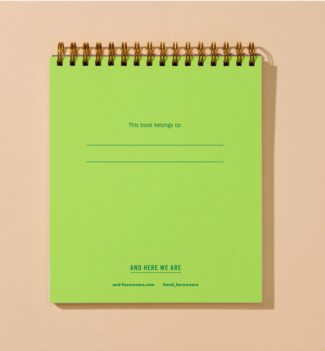 Zebra Stripe Letterpress Doodle Book