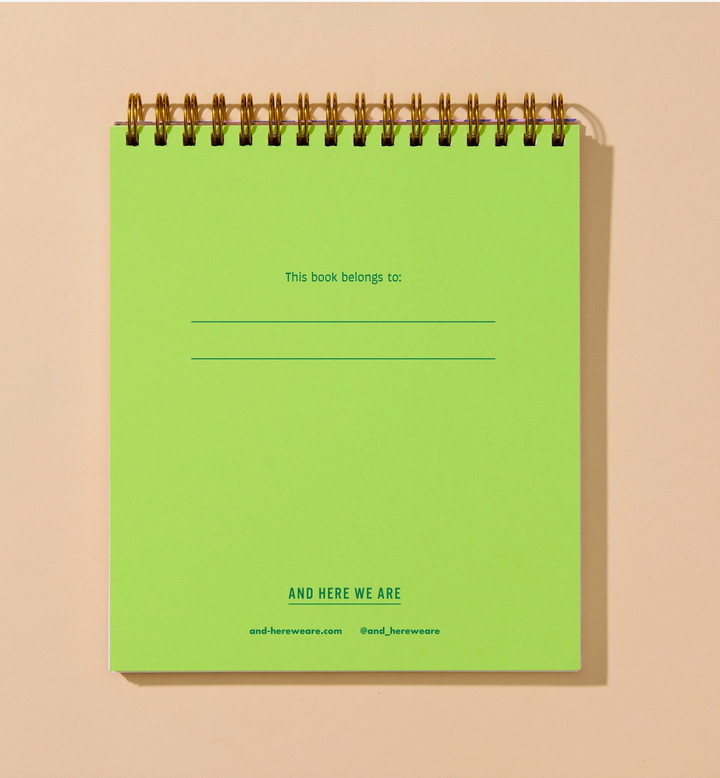 Zebra Stripe Letterpress Doodle Book