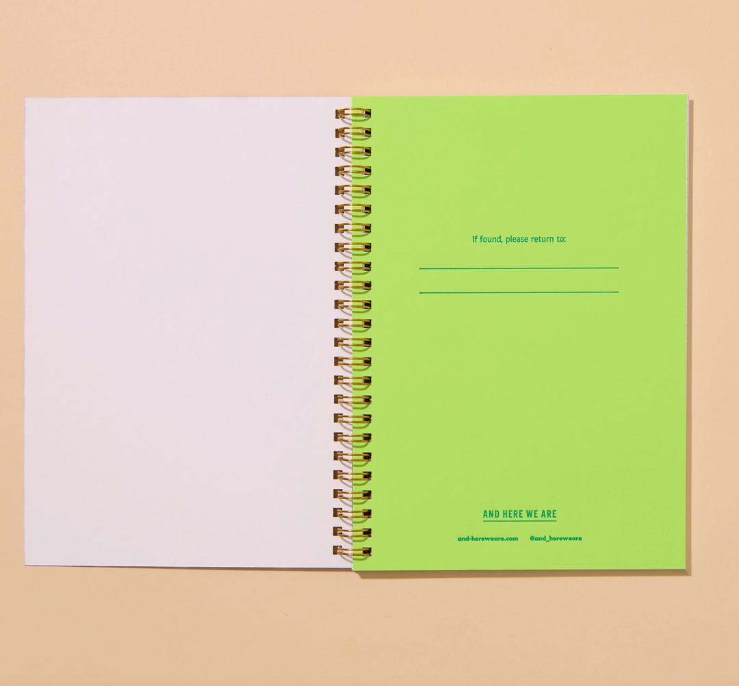 Cat Toile Letterpress Spiral Notebook
