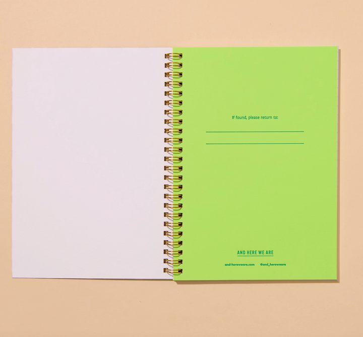 Cat Toile Letterpress Spiral Notebook