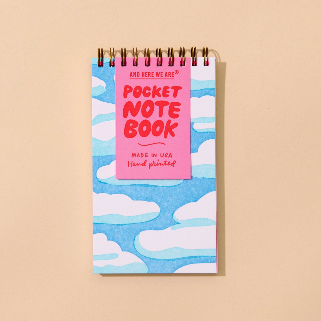 Cloud Letterpress Spiral Notebook