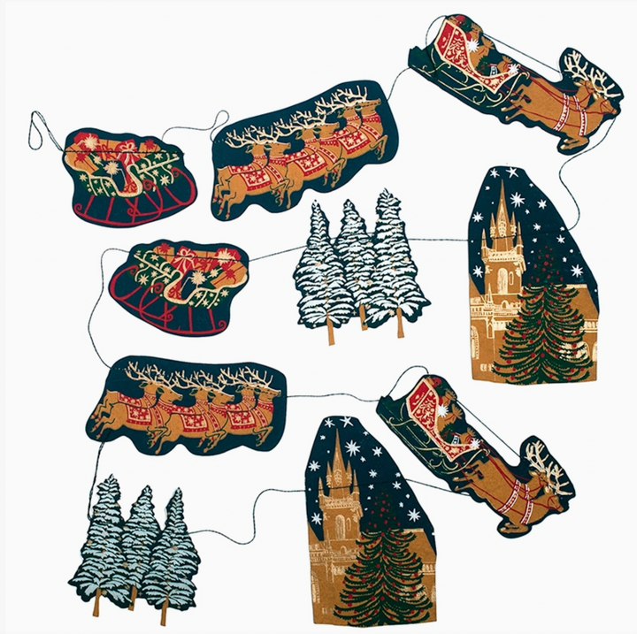 Holiday Skyline Sewn Garland