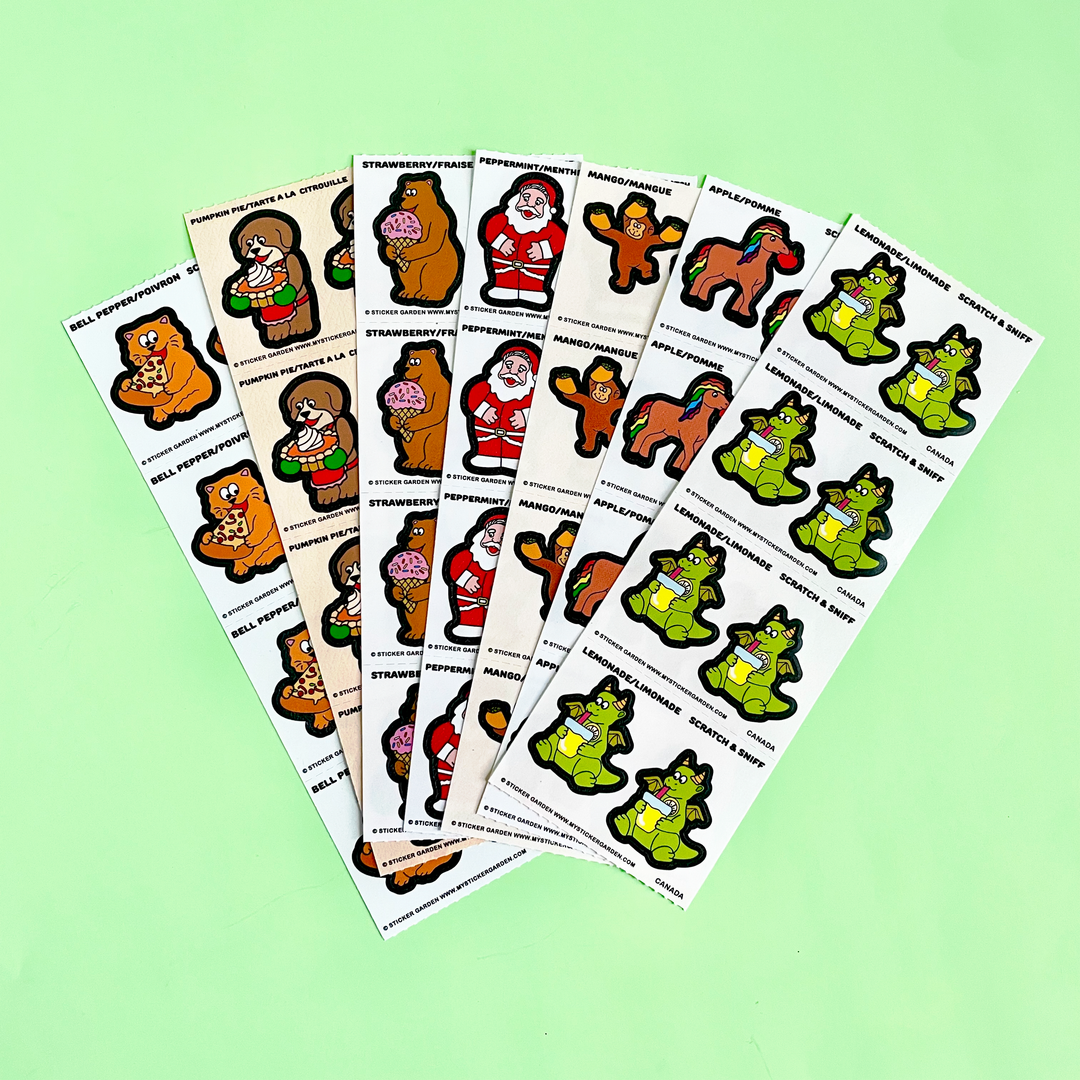 Scratch and Sniff  Sticker Sheets