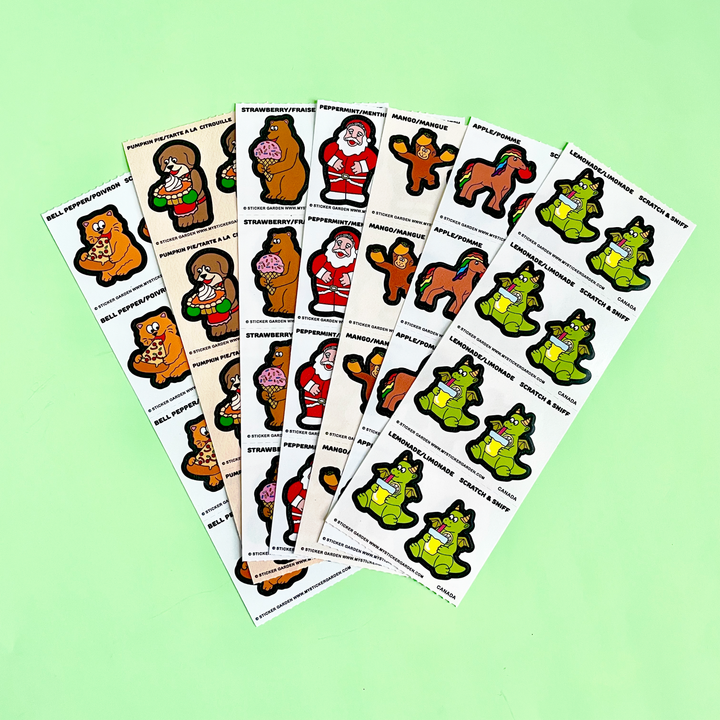 Scratch and Sniff  Sticker Sheets