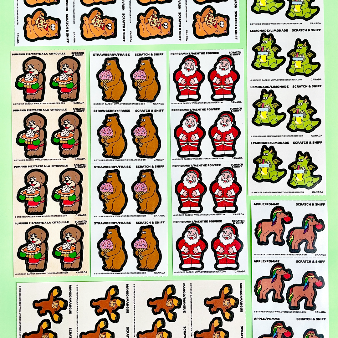 Scratch and Sniff  Sticker Sheets