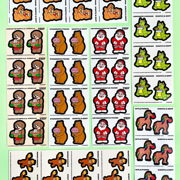 Scratch and Sniff  Sticker Sheets