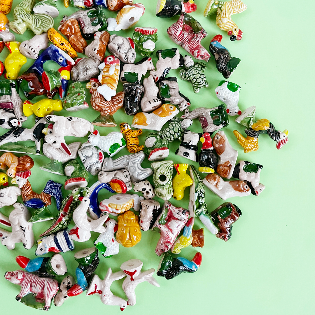 Tiny Clay Animal Beads