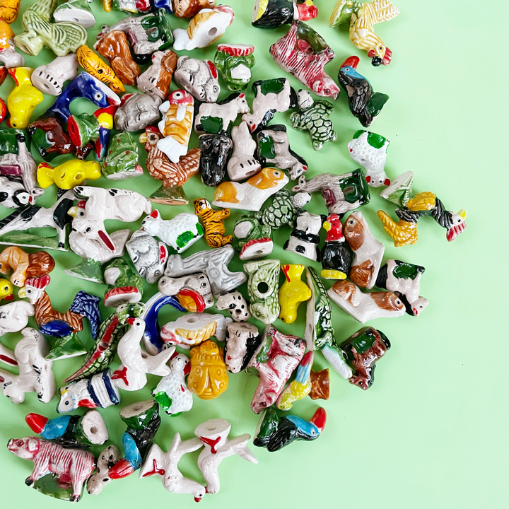 Tiny Clay Animal Beads