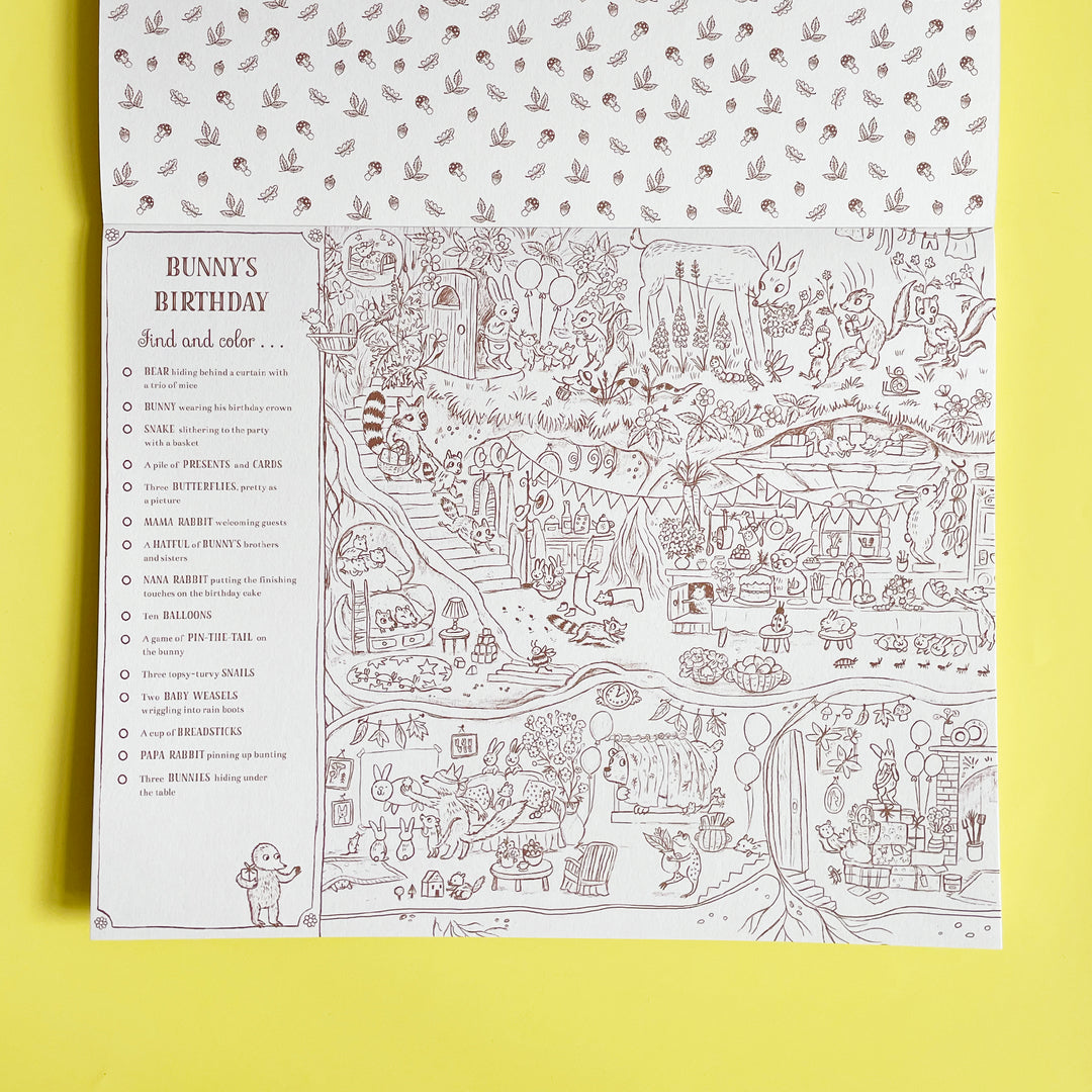 Brown Bear Wood Seek and Find Coloring Book