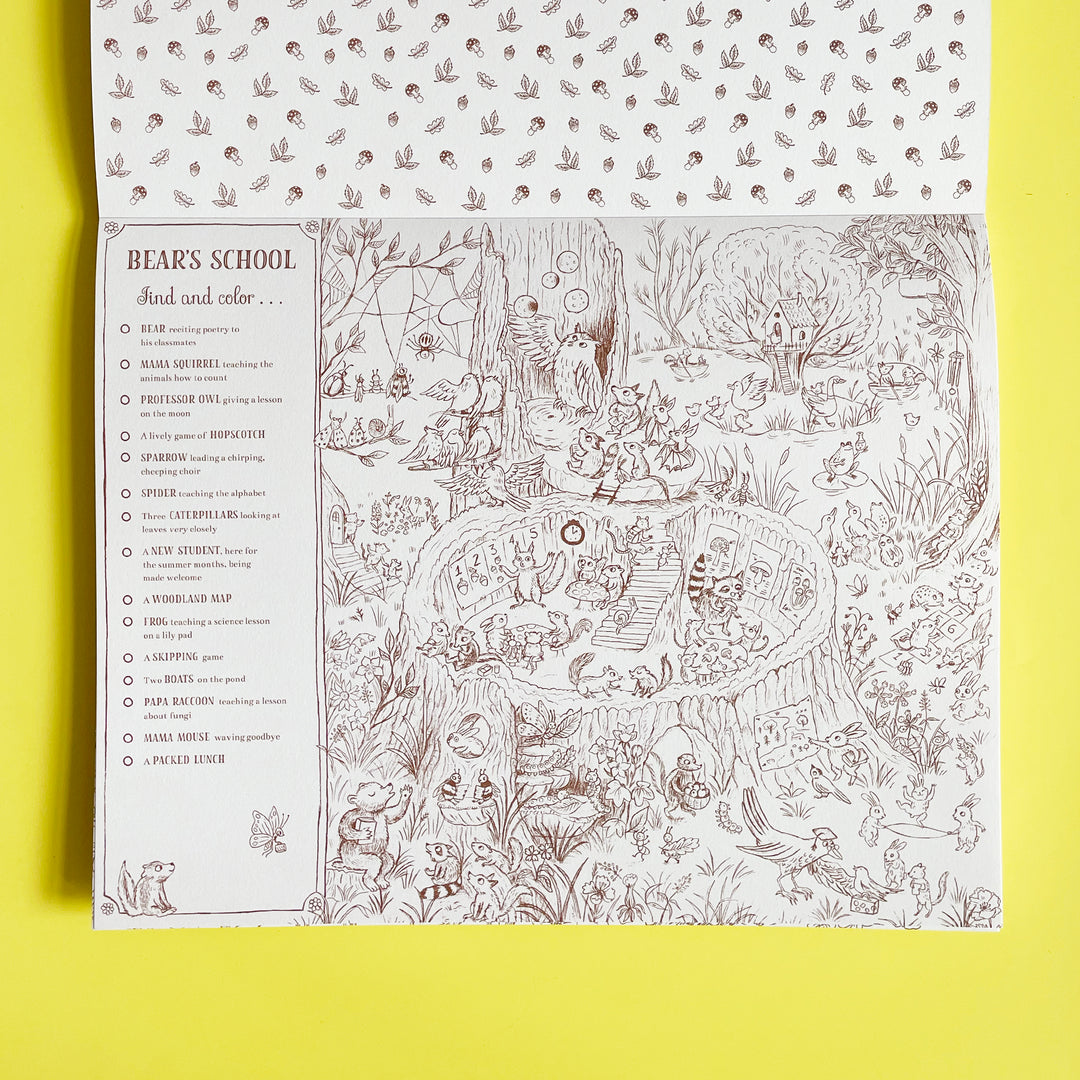 Brown Bear Wood Seek and Find Coloring Book
