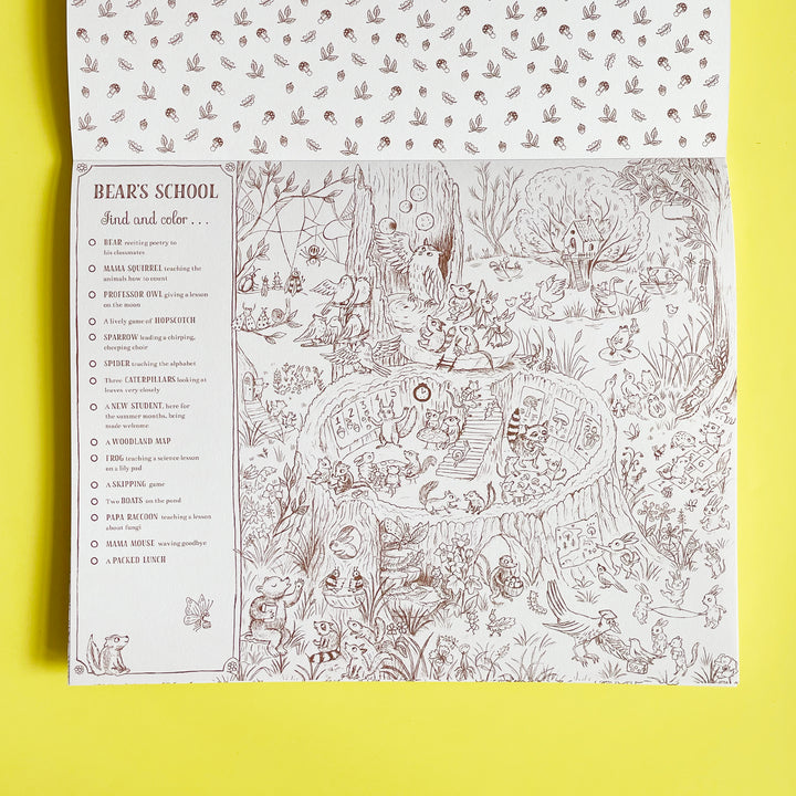 Brown Bear Wood Seek and Find Coloring Book
