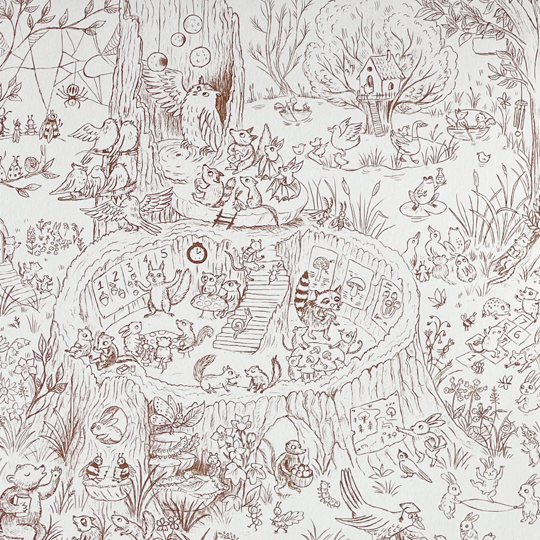 Brown Bear Wood Seek and Find Coloring Book