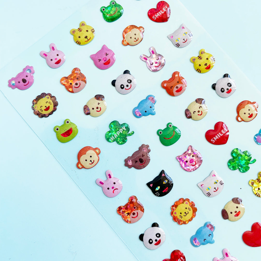 Mini Faces Gem Stickers