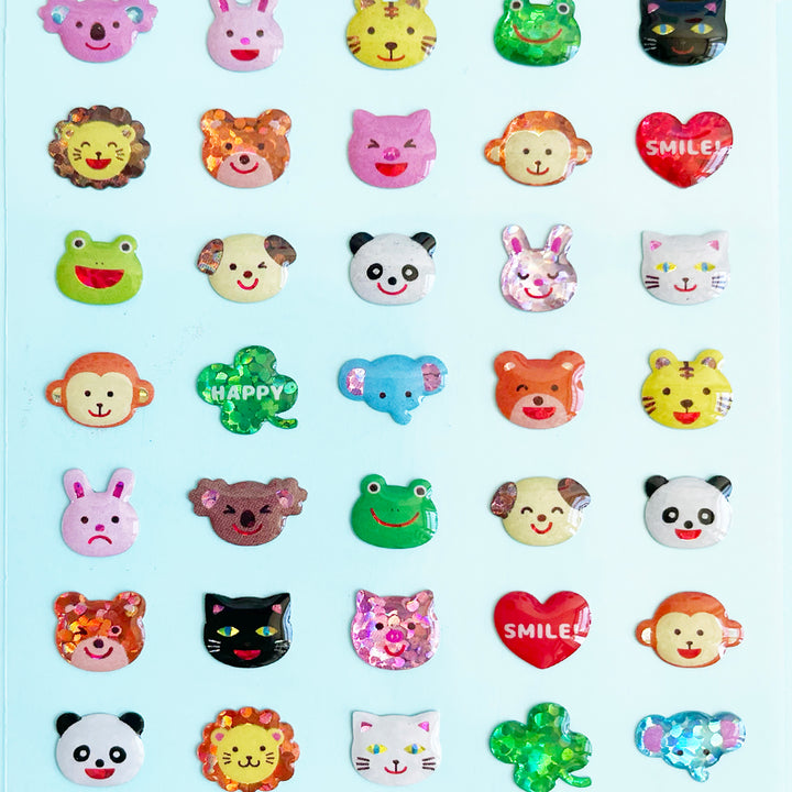 Mini Faces Gem Stickers