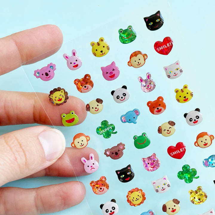 Mini Faces Gem Stickers