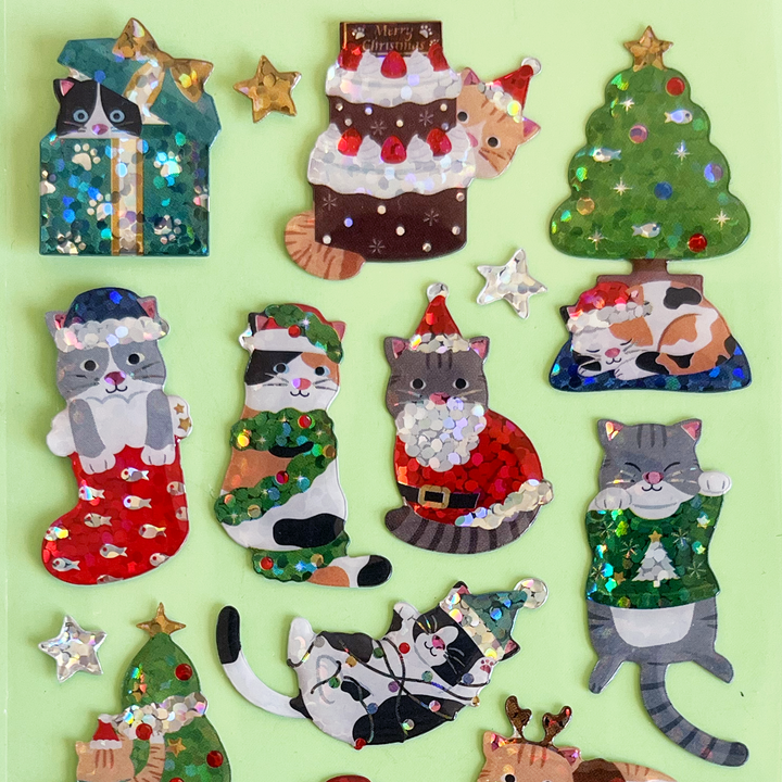 Shiny Christmas Drop Seal Stickers