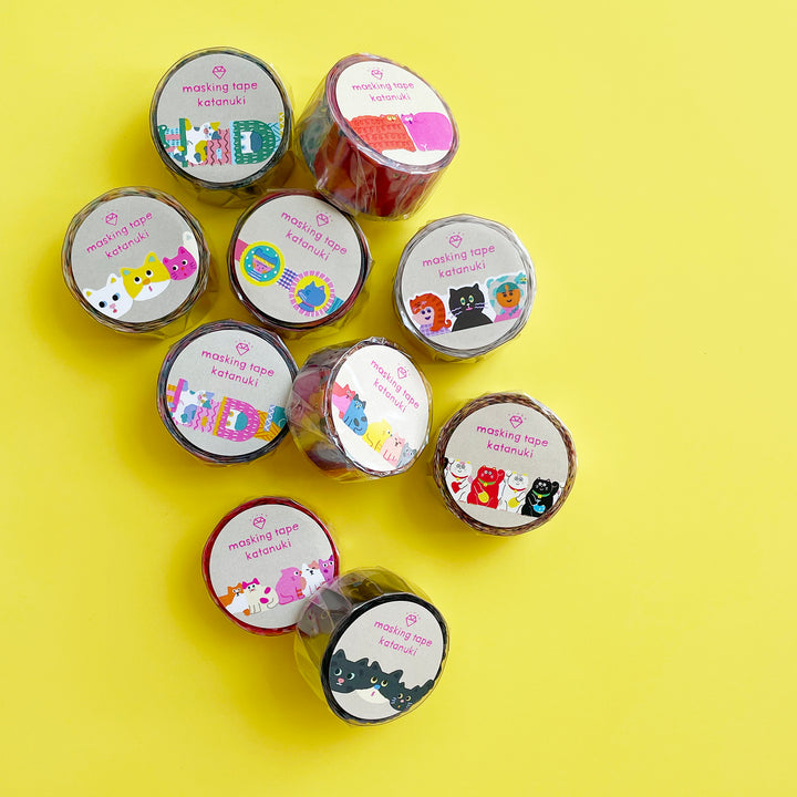 Playful Cat Die-Cut Washi Tape